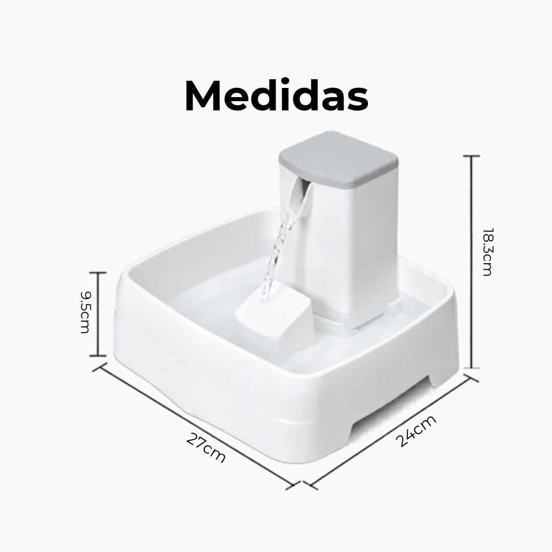 Fuente de agua para gatos BFF de 3,1 litros | Bebedero automático