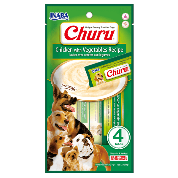 Inaba Churu para perros - Pollo con Vegetales