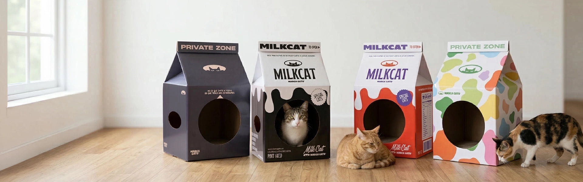 Rascador <br>Caja de Leche