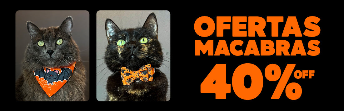 Corbatín para gato con broche de seguridad. accesorios de Halloween. Accesorios para gato