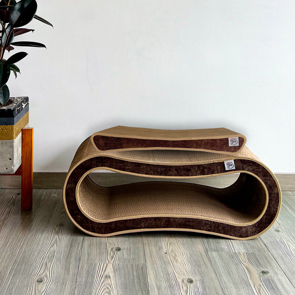 combo rascador wafle + quesito, rascadres horizontales para gatos 