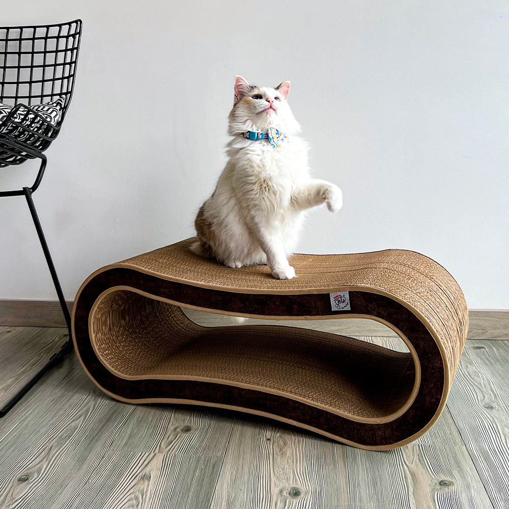 rascador horizontalde carton corrudago doble pared para gatos