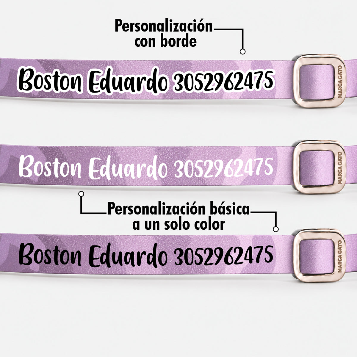 Collar Cuero Vegano - Uva