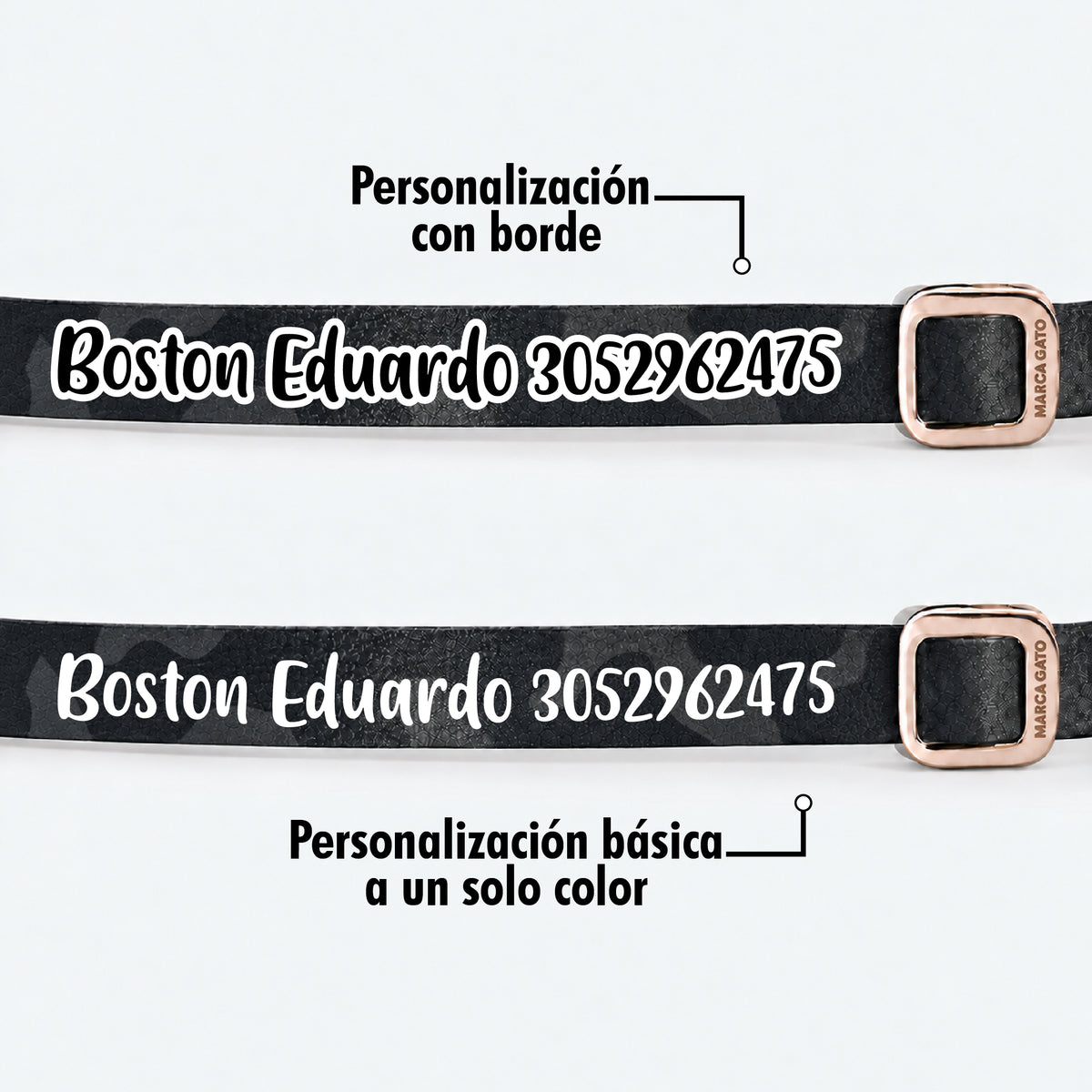 Collar Cuero Vegano - Pantera