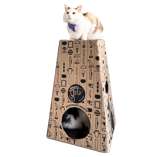 Caja para gatos pirámide