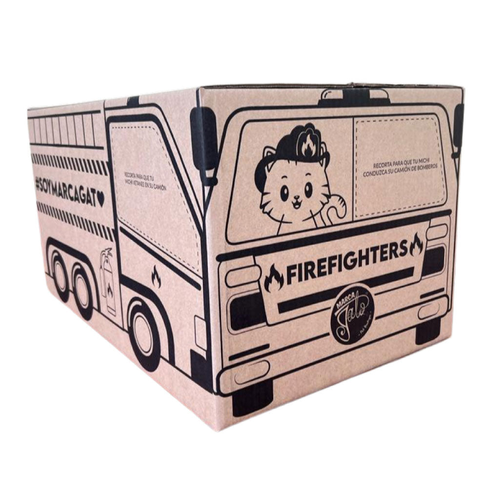 Caja FireFighters Para Gato