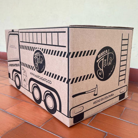 Caja FireFighters Para Gato