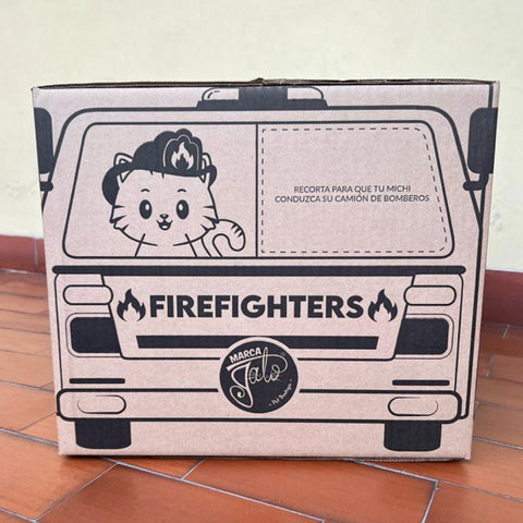 Caja FireFighters Para Gato