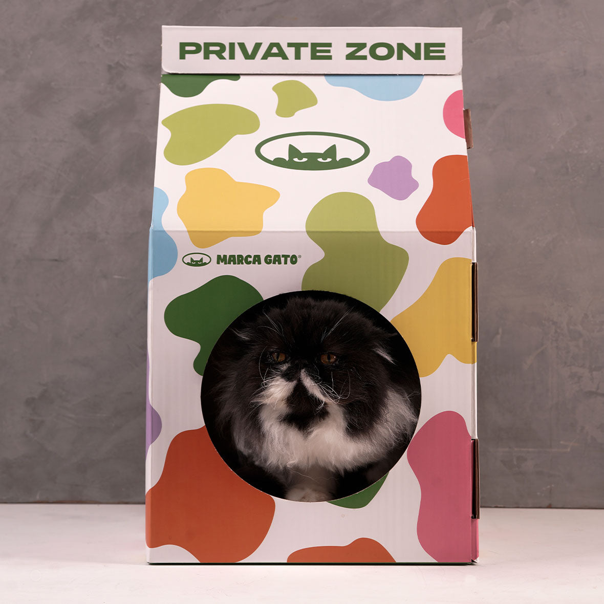 Rascador Casa Gatos Caja Leche Cartón Cama Refugio Cueva Felino