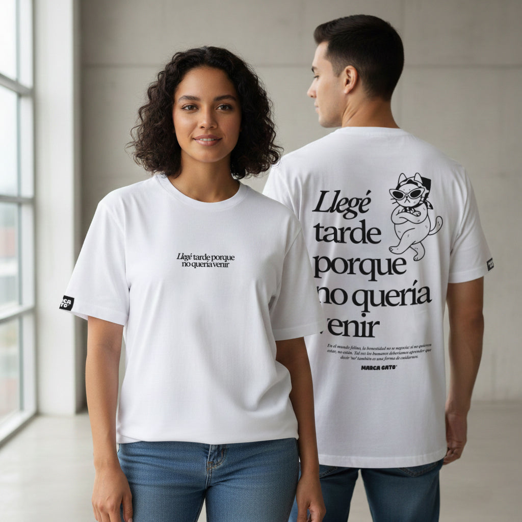 Camiseta premium algodón puro silueta amplia alto gramaje suave resistente
