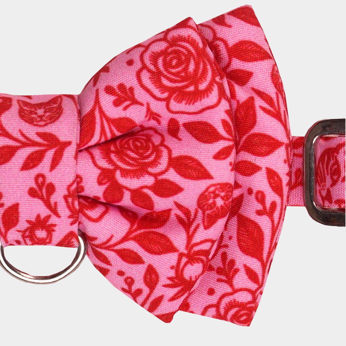 Corbatín para gatos rosas rosadas romántico cats and roses mascota
