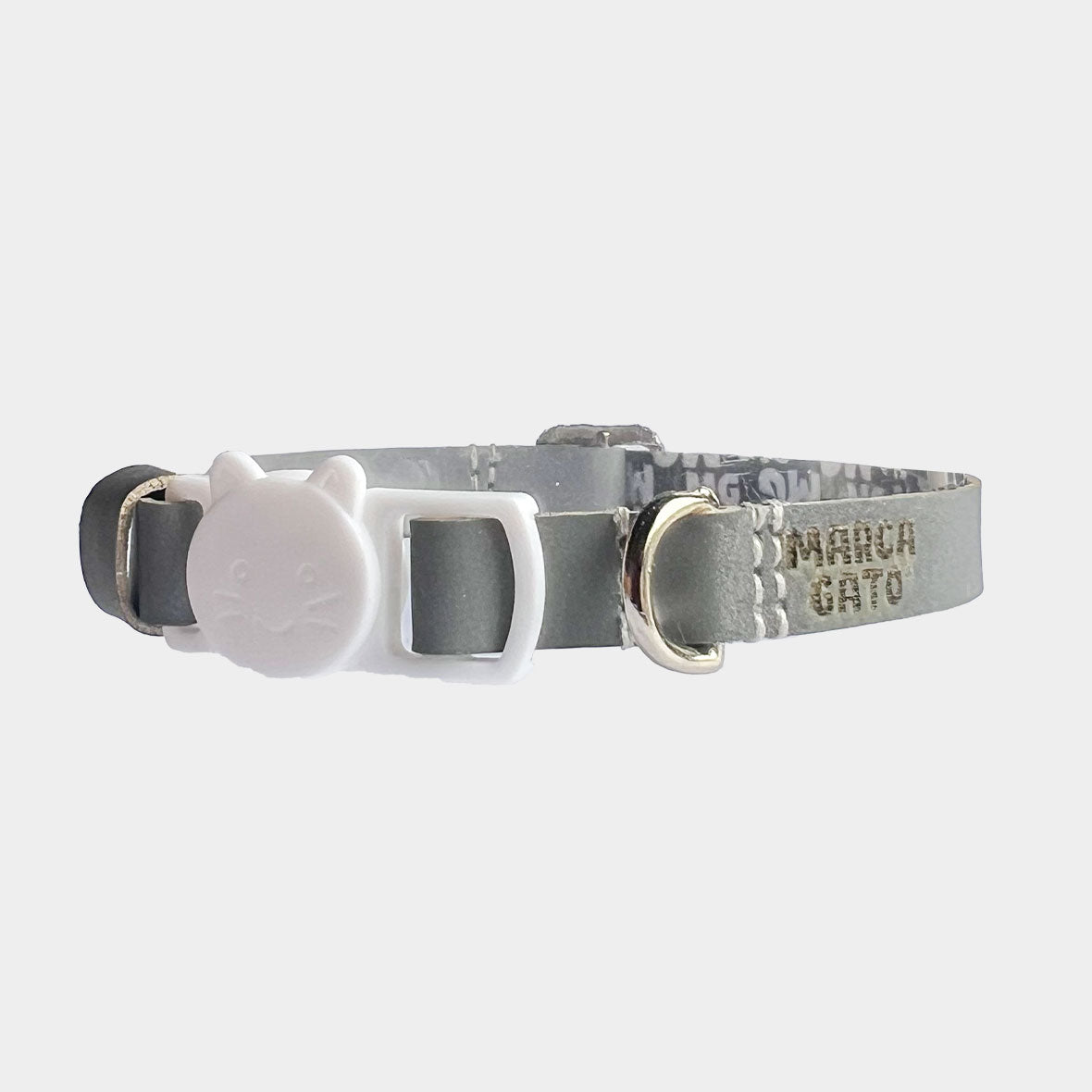 Collar Cuero Vegano - Reflectivo