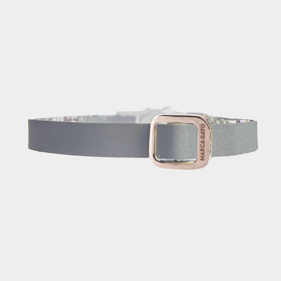Collar Cuero Vegano - Reflectivo