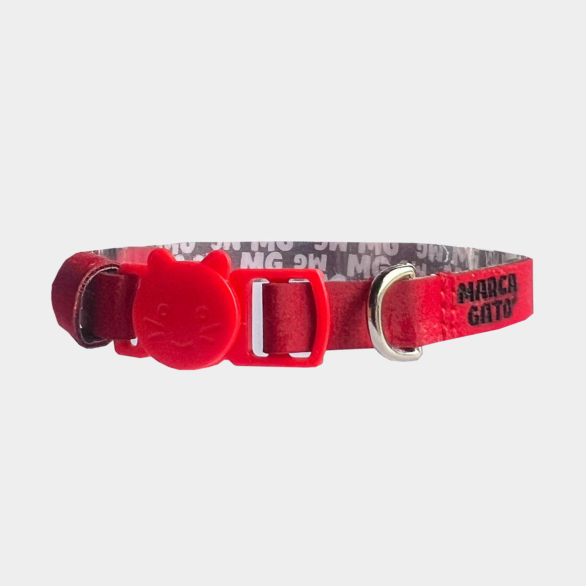 Collar Cuero Vegano - Rubí