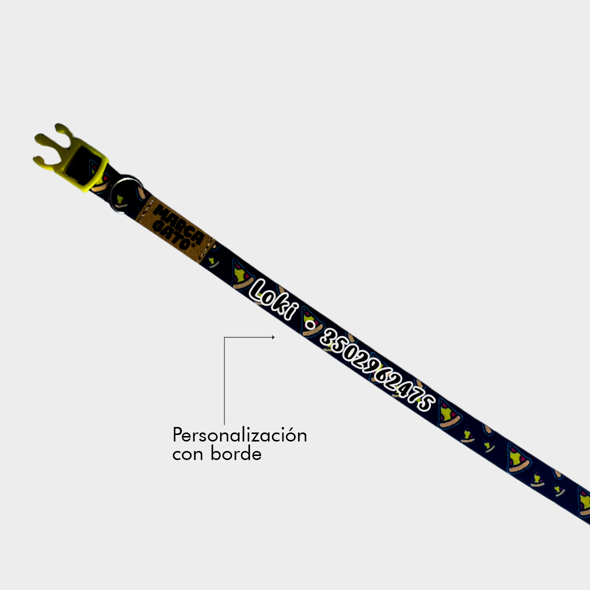 Collar para gatos personalizado