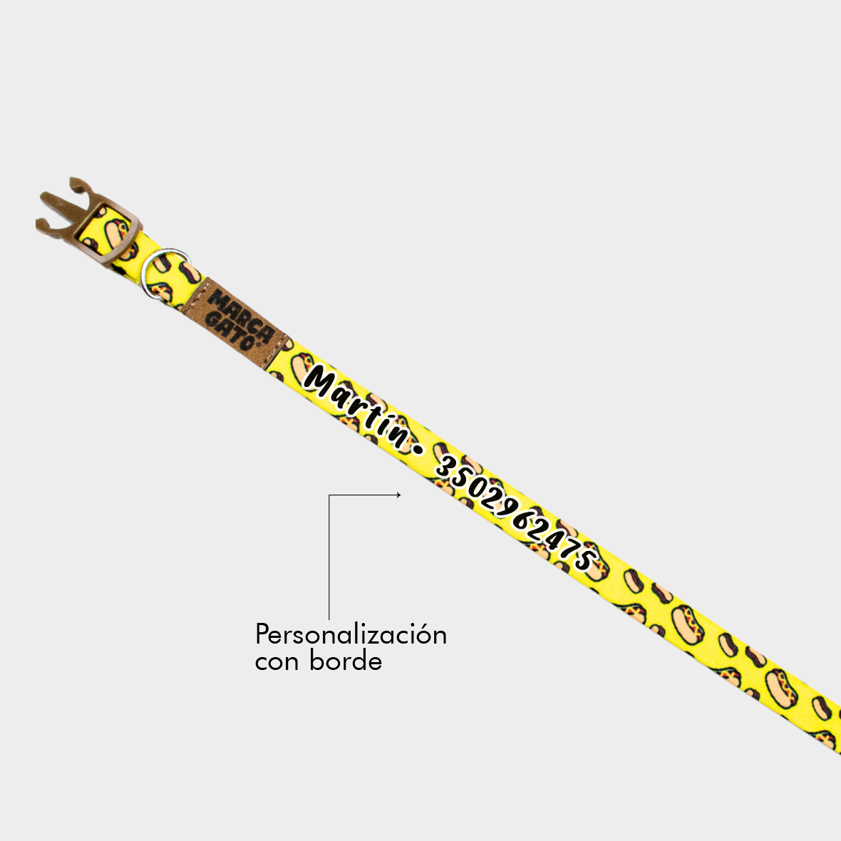 Collar para gatos personalizado