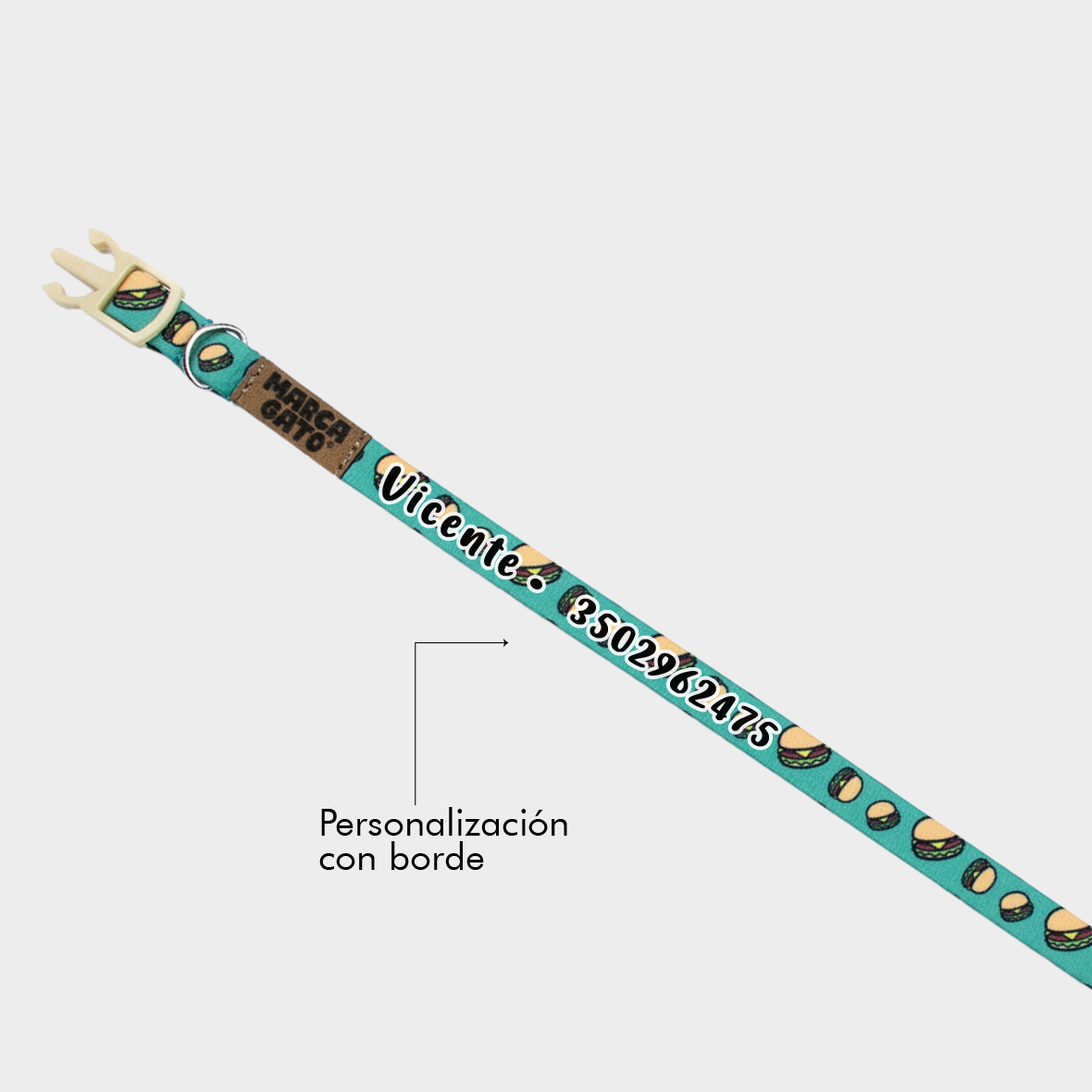 Collar para gatos personalizado