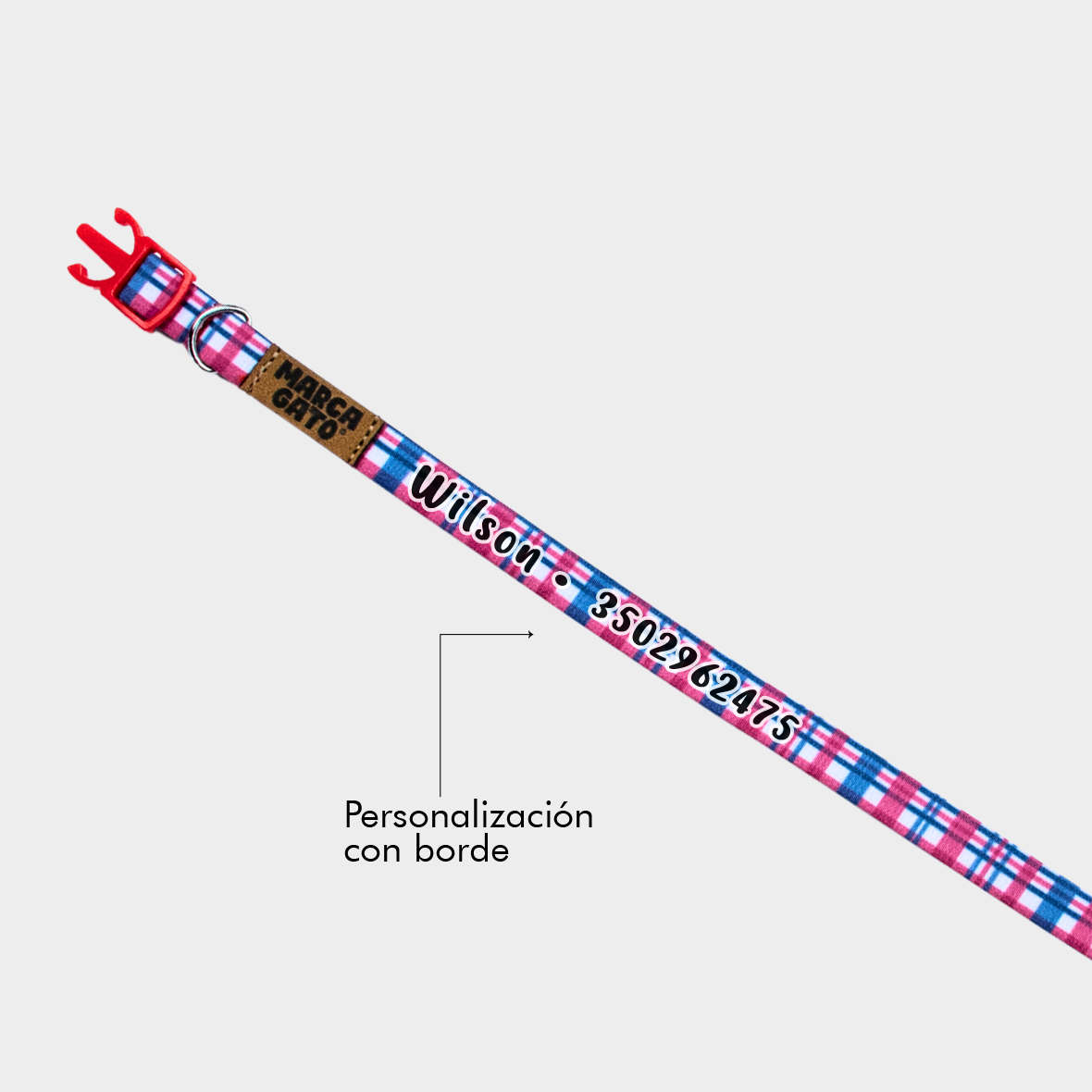 Collar para gatos personalizado