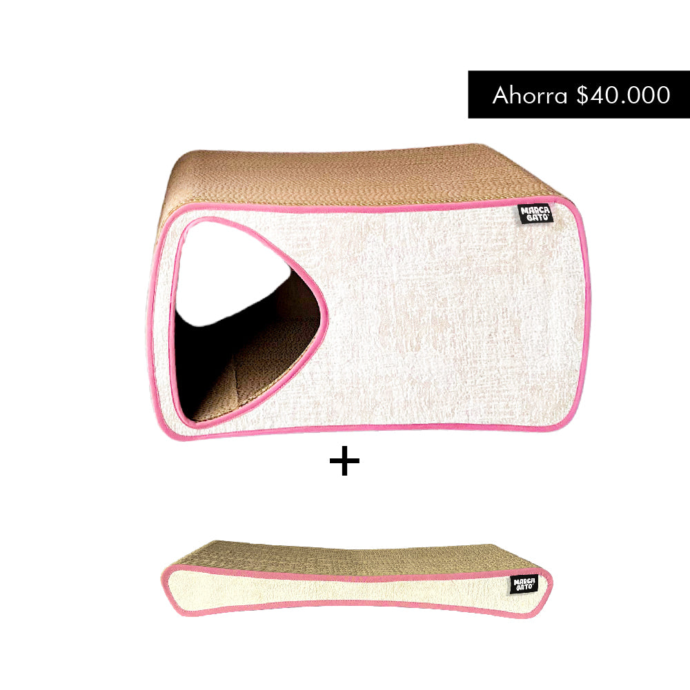 Combo Rascador Coco + Rascador Quesito