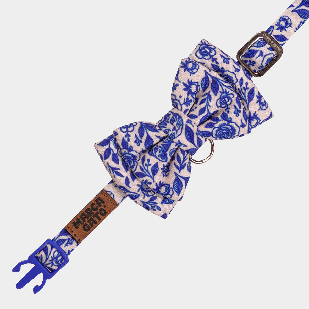 Pañoleta para gatos rosas vintage romántico cats and roses accesorio felino