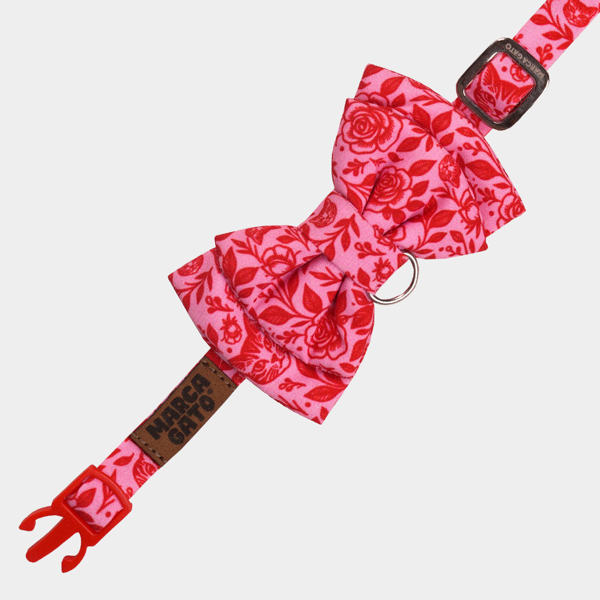 Corbatín para gatos floral rosas colección cats and roses mascota estilo