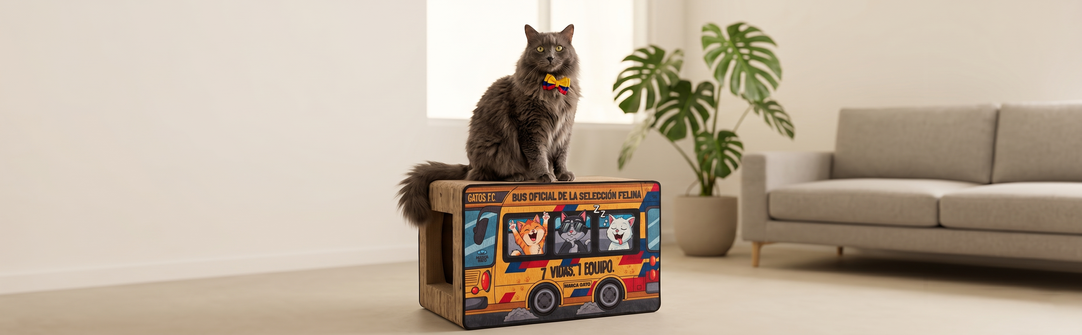 ¡Súbete al Bus Oficial de la Selección Felina!