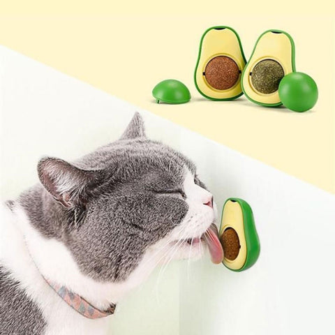 Juguete para gatos aguacate con catnip