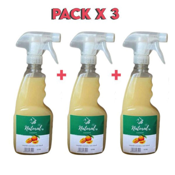 Limpiador enzimático natural cleaner Pack x 3