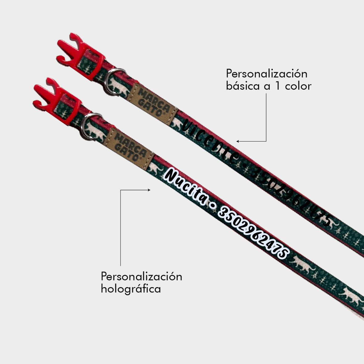 Collar Forest navicat collar personalizado para gatos