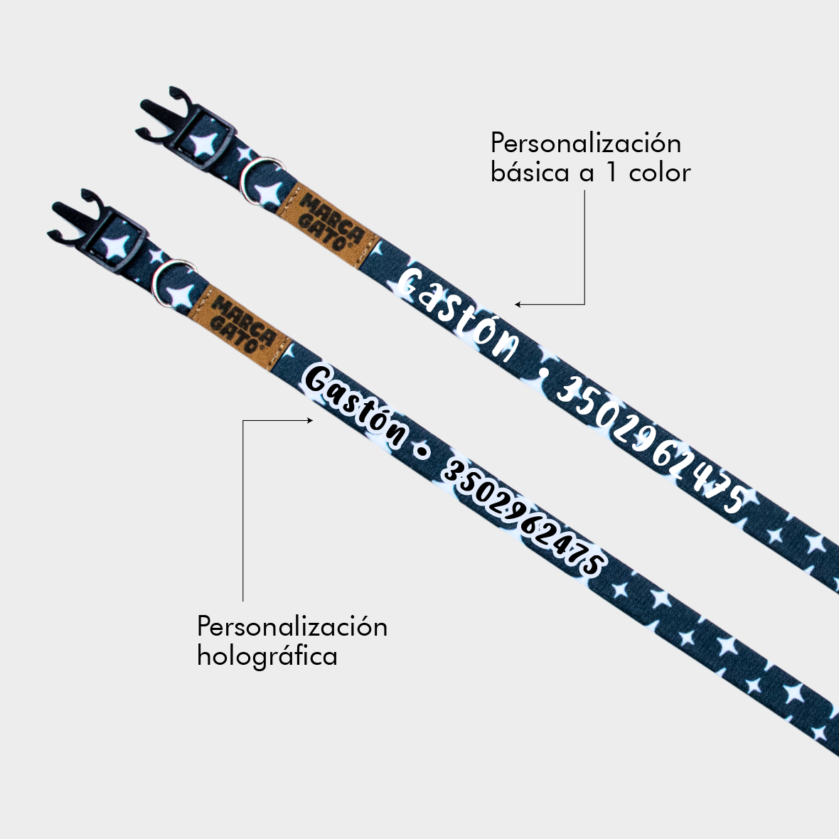 Collar para gatos personalizado