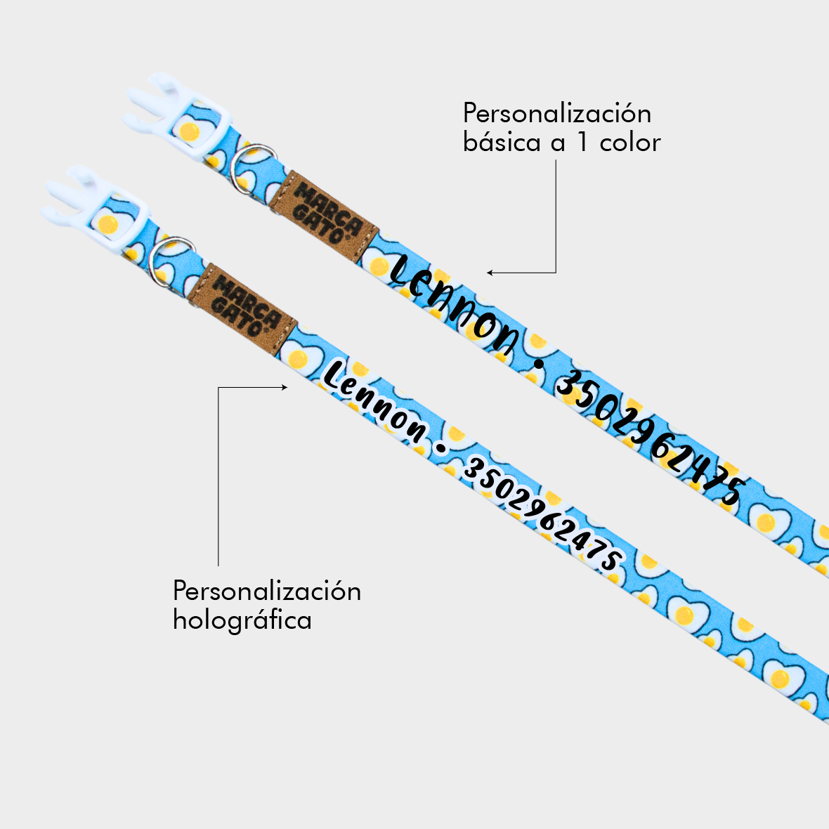 Collar para gatos personalizado