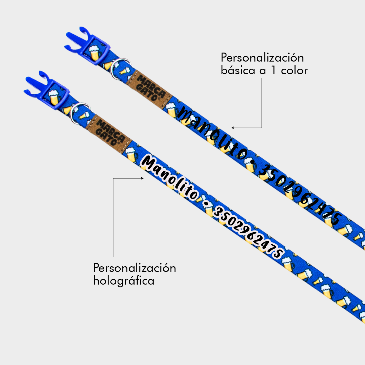 Collar para gatos personalizado