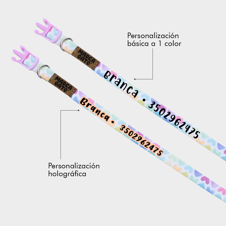 Collar para gatos personalizado