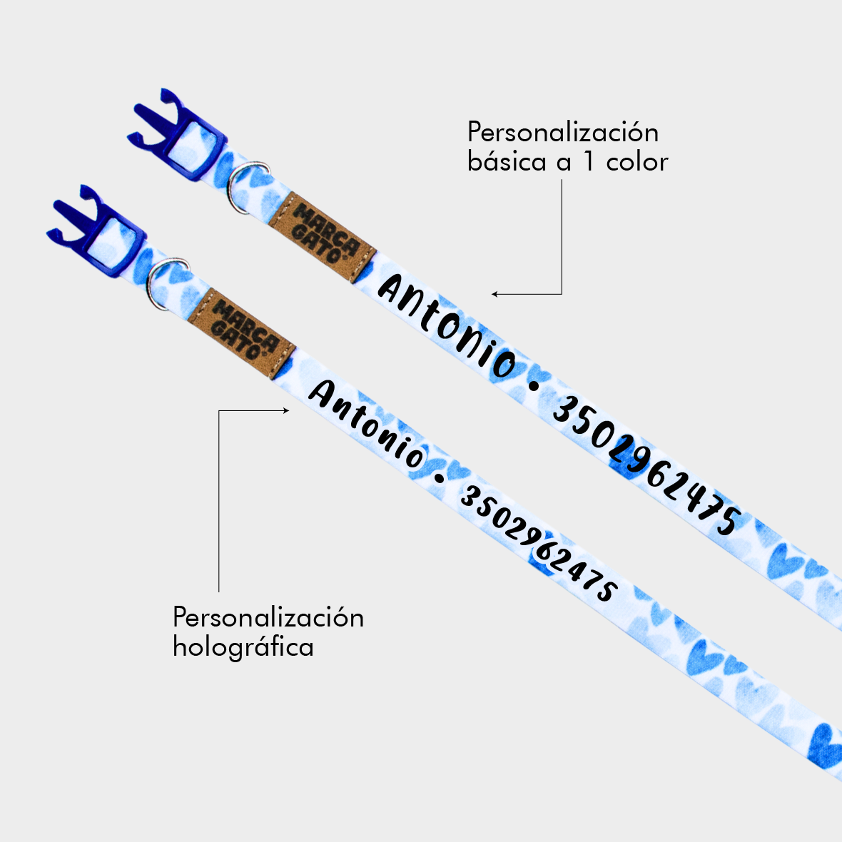 Collar para gatos personalizado