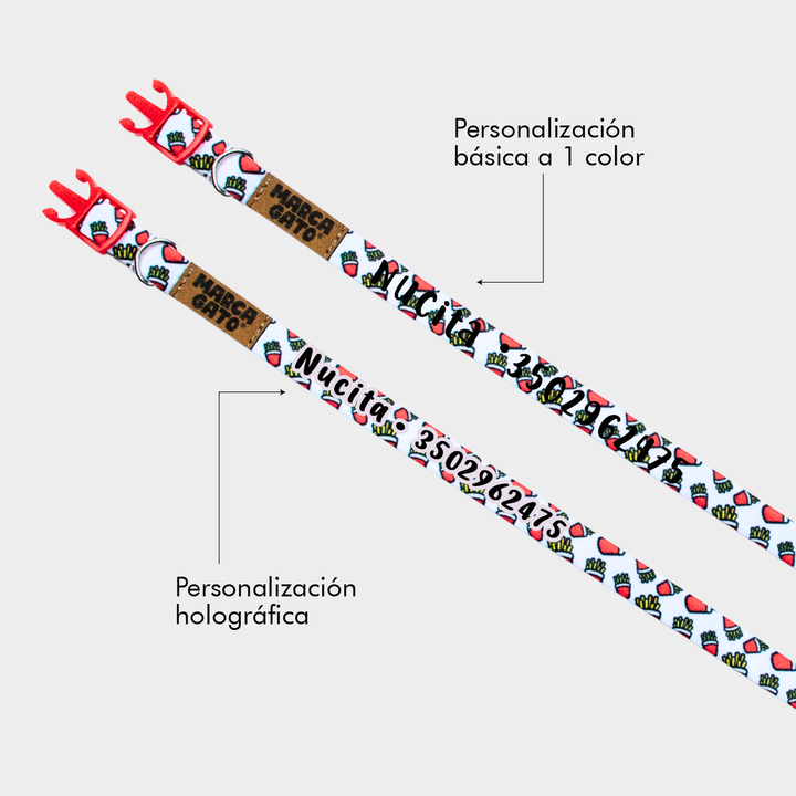 Collar para gatos personalizado