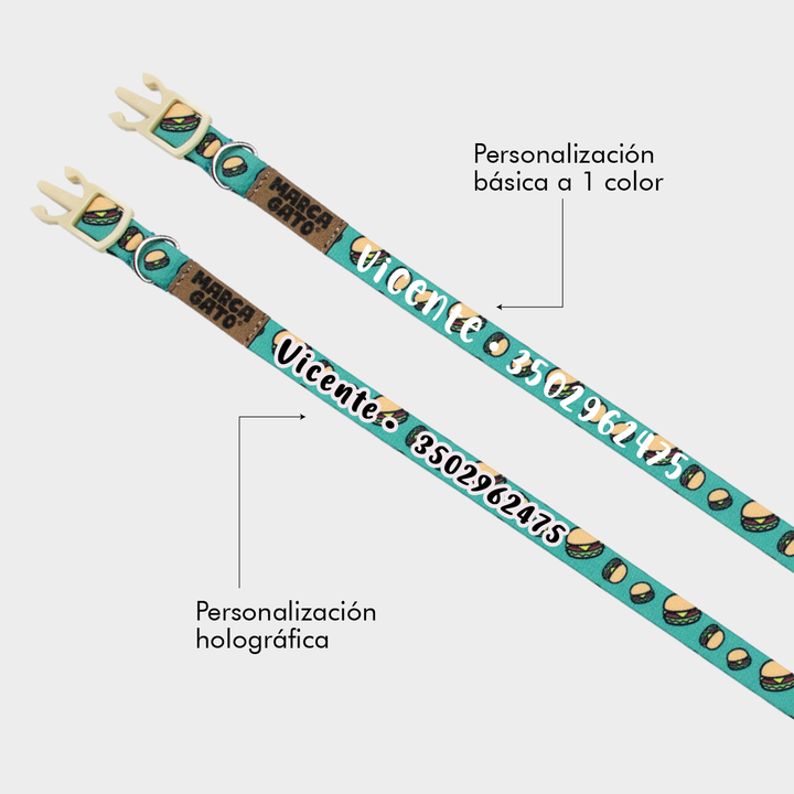 Collar para gatos personalizado