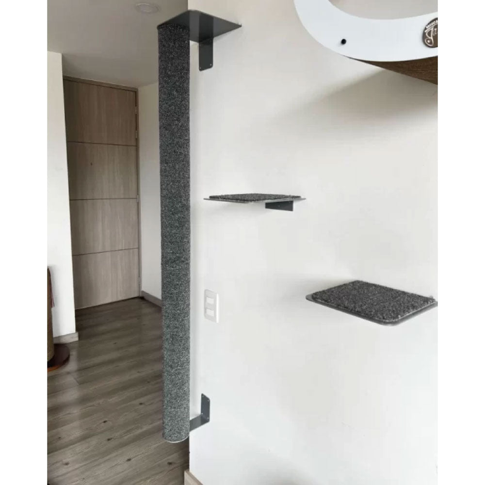 Rascador macarronen alfombra alclado a la pared para gatos 