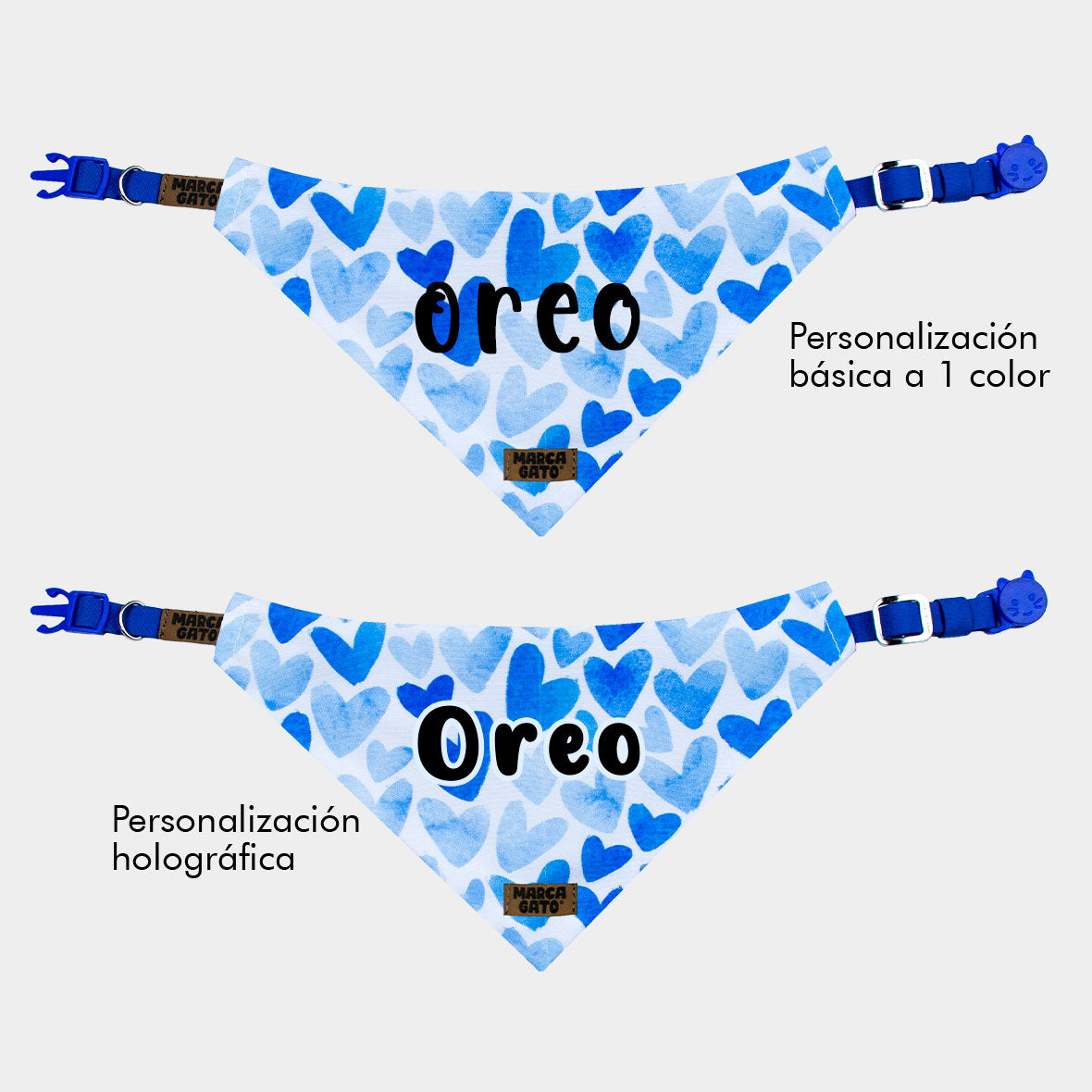 Pañoleta personalizada para gatos -  pañoleta Cian