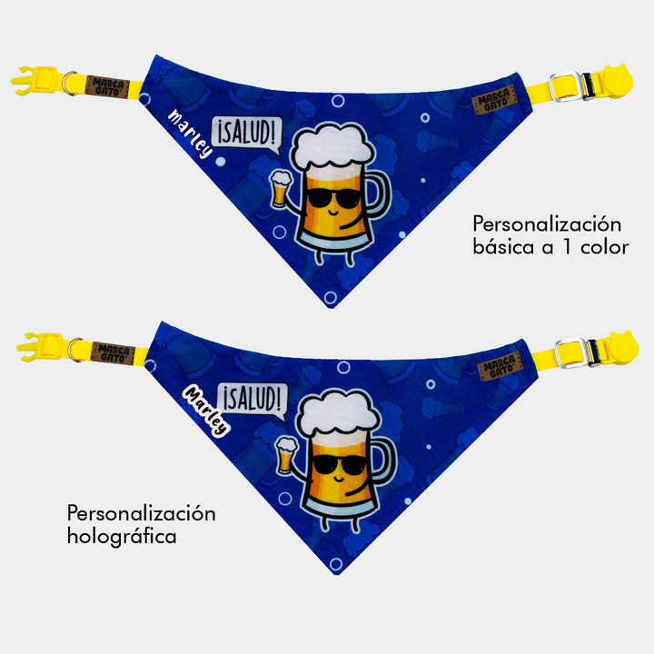 Pañoleta personalizada para gatos - pañoleta michi pola salud