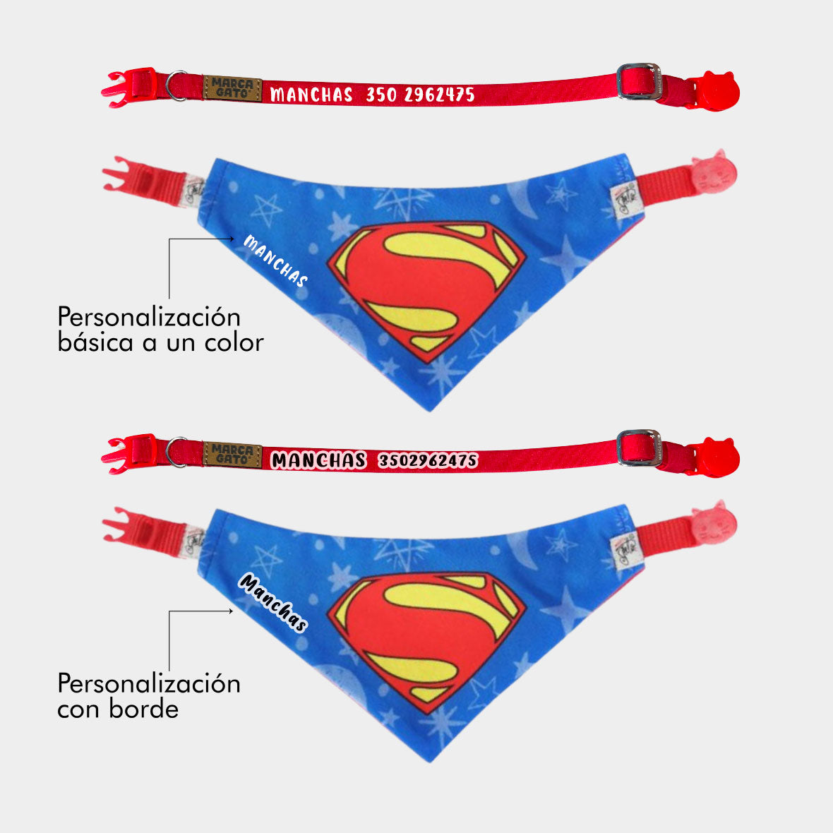 Pañoleta Superman Azul PET