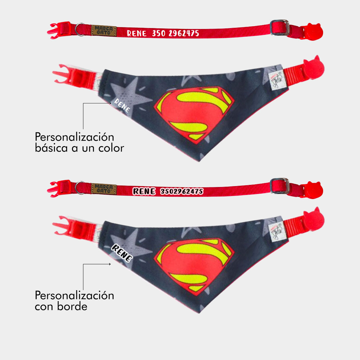 Pañoleta Superman Negro PET