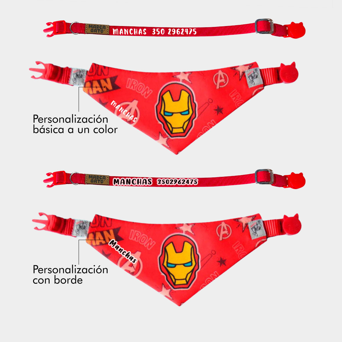 Pañoleta Iron Man tela PET