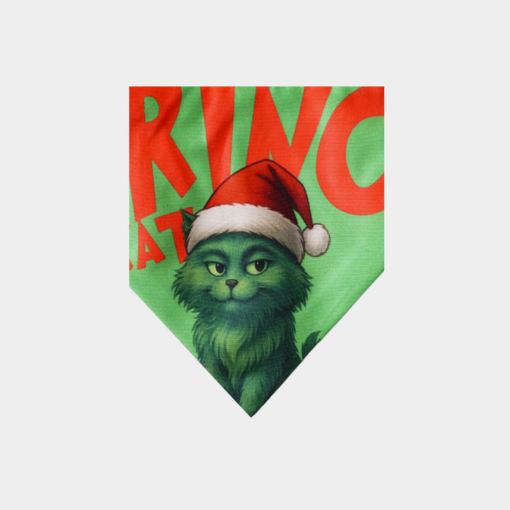 Pañoleta NaviCat Grinch Cat pañoleta de navidad para gatos
