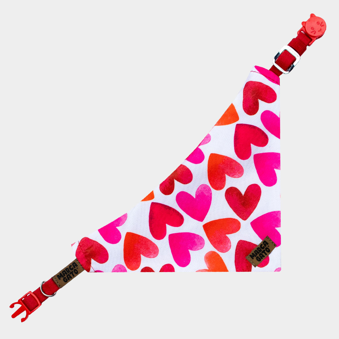 Pañoleta para gatos magenta.