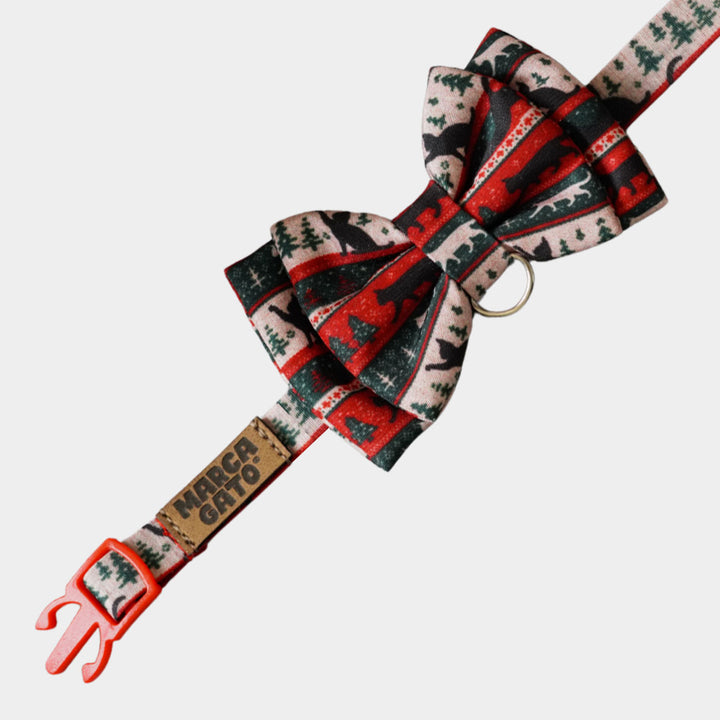 Corbatín NaviCat Forest para gatos corbatín de navidad