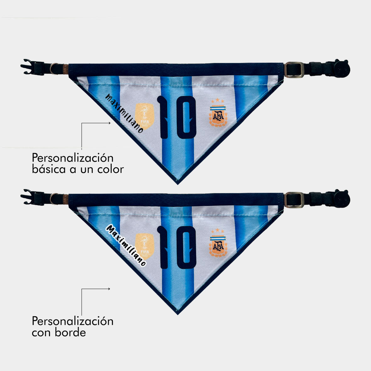Pañoleta gatos selección Argentina mundial 2026 corbatín deportivo fútbol oficial