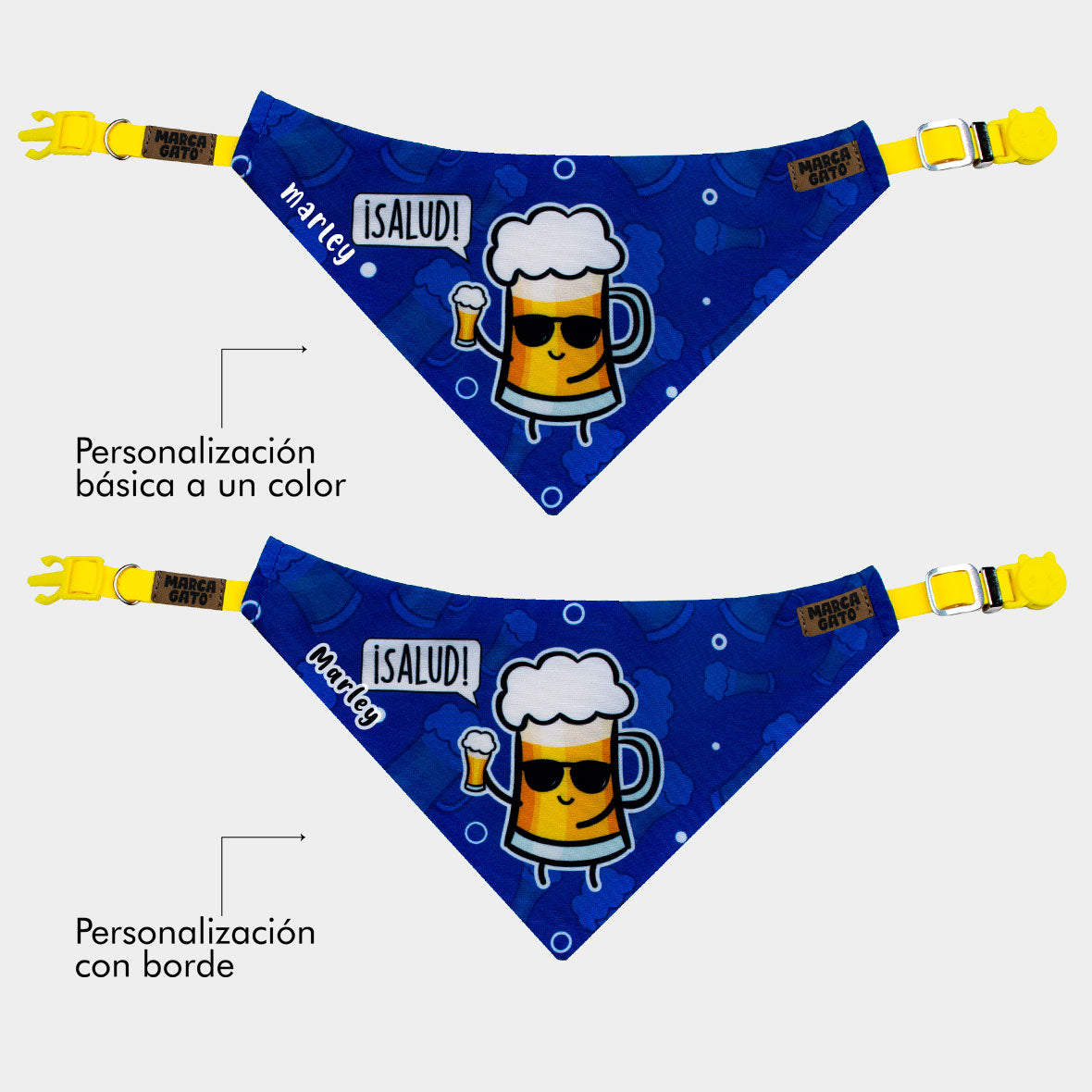 Pañoleta personalizada para gatos - pañoleta Michi pola salud