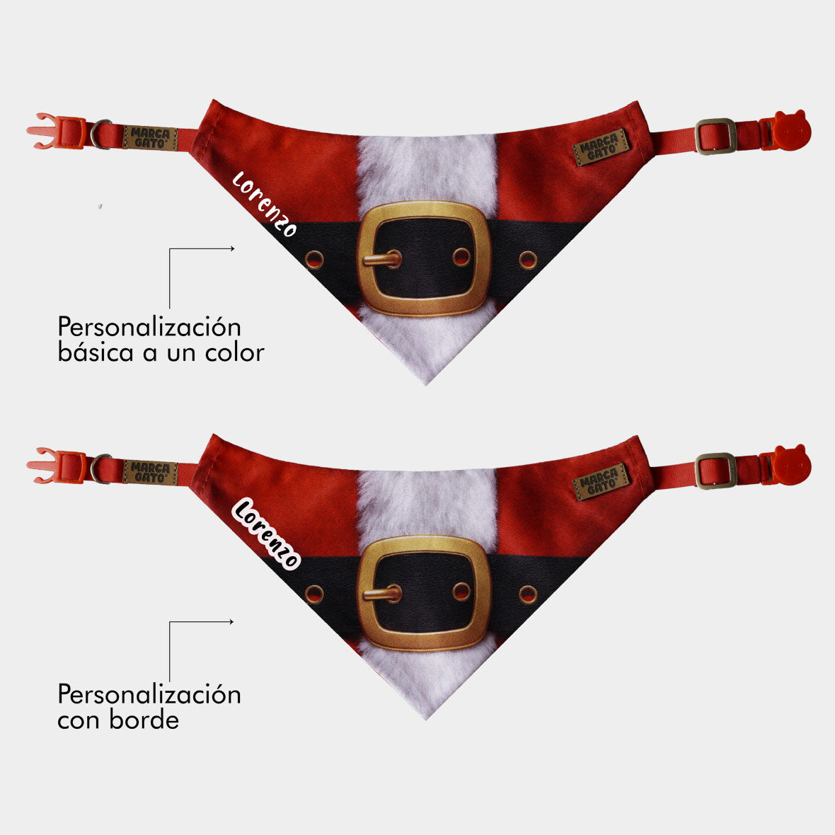 pañoleta personalizada de navidad para gatos