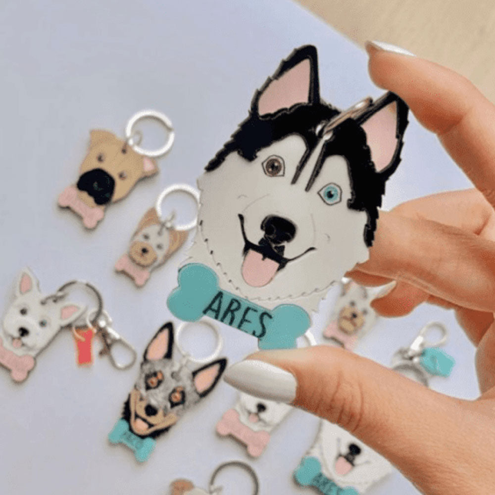 Plaquita en acrilico carita personalizada 