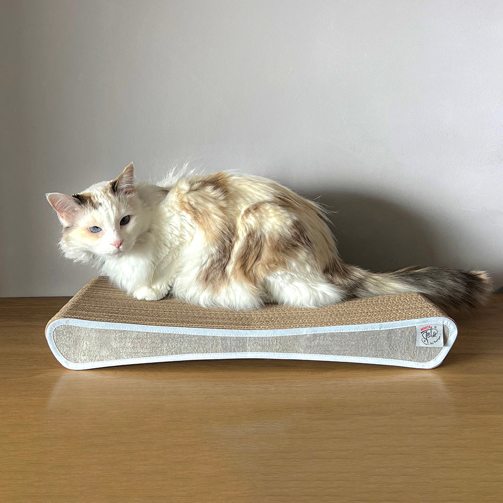 rascador horizontalde carton corrudago doble pared para gatos 